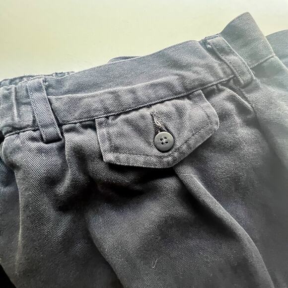 King Size "For Tall and Big Men" Vintage Pleated 90's Navy Khaki Pants 58/38. - Picture 7 of 8